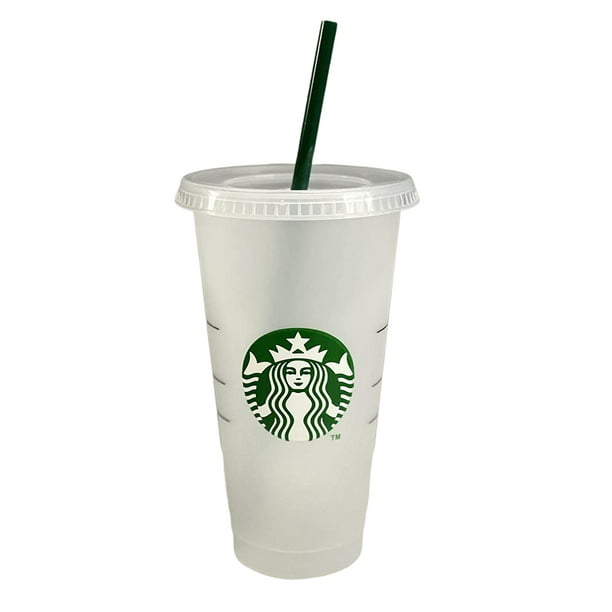Starbucks Reusable Frosted Cold Cup Coffee Tea Tumbler 24oz Summer cold cup